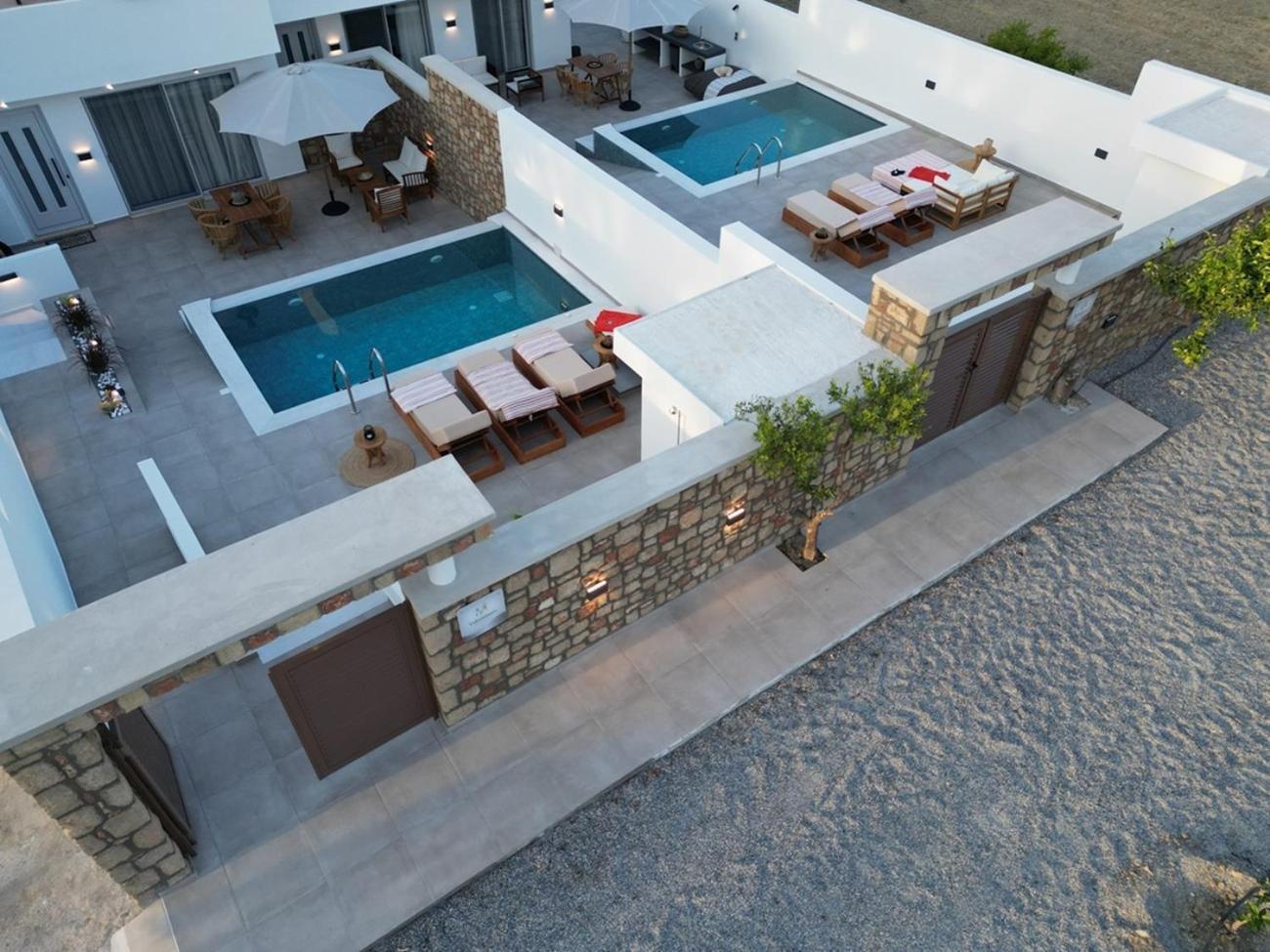 Valantina'S & Mannouel Lardos Luxury Villas Exterior foto